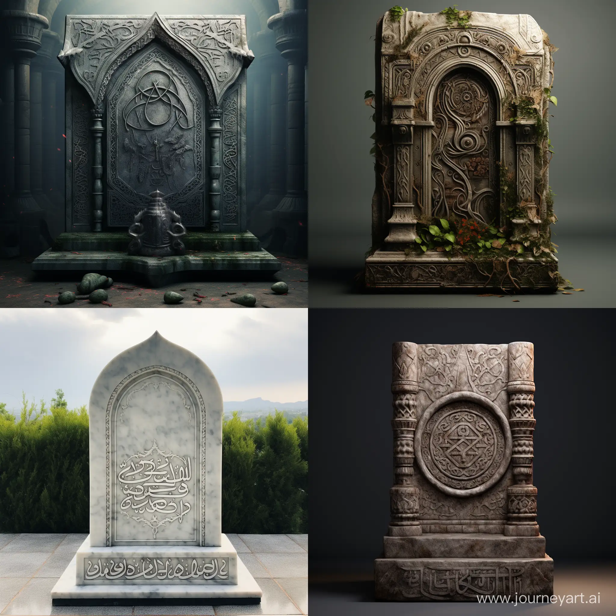 Turkish-Islamic-Tombstone-Art-Traditional-Memorial-in-11-Aspect-Ratio
