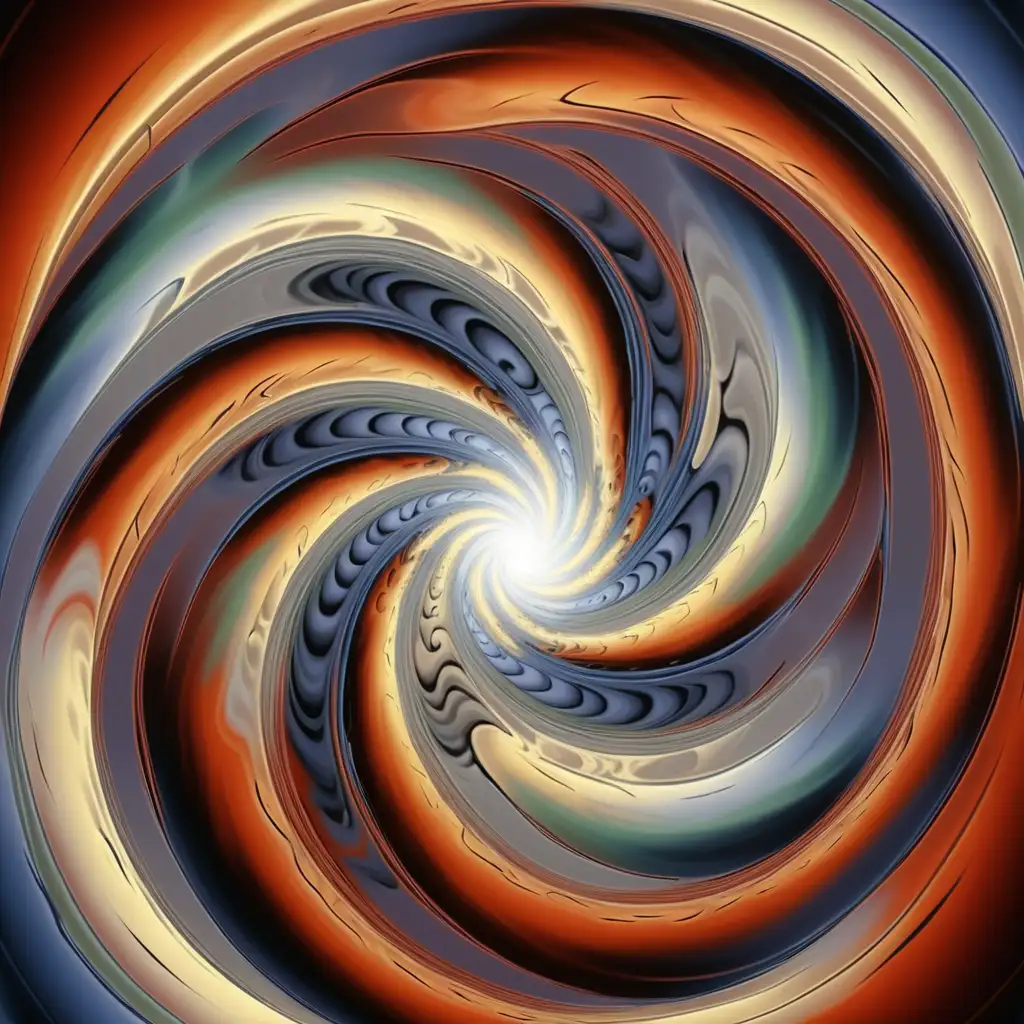 Mesmerizing Vortex Art Dynamic Swirls of Color and Motion
