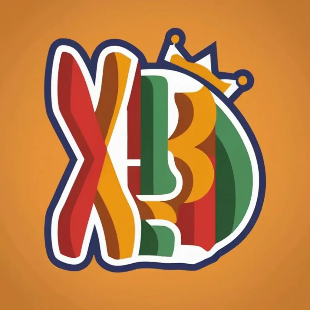 logo, The logo needs to consist of a burger, it has to be minimalistic/professional and also vibrant, it needs to have the letters BKXD spelled out in the logo, and the color scheme has a soothing mix of vibrant colors and the Letters X and D in the WORD BK"XD" has to be a lot more visible and in bright contrast compared to the rest of the color scheme, put a Crown on one of the letters, with the text "BURGERKINGXD", typography, be used in Entertainment industry