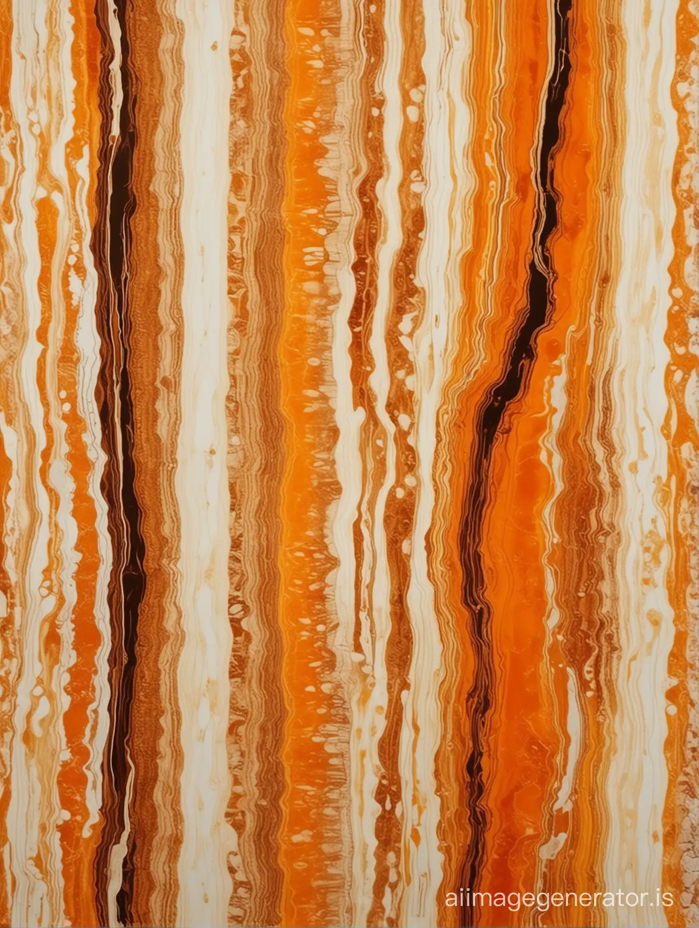 Make an image Similar to Onyx marble in orange, brown, dark brown, marbled bone white tones, yellow, with vertical stripes. I'm going to print it on vinyl and I'm going to stick it on cellular polycarbonate. It will have different points where LED light will shine from behind. With a size of 6 megabytes.