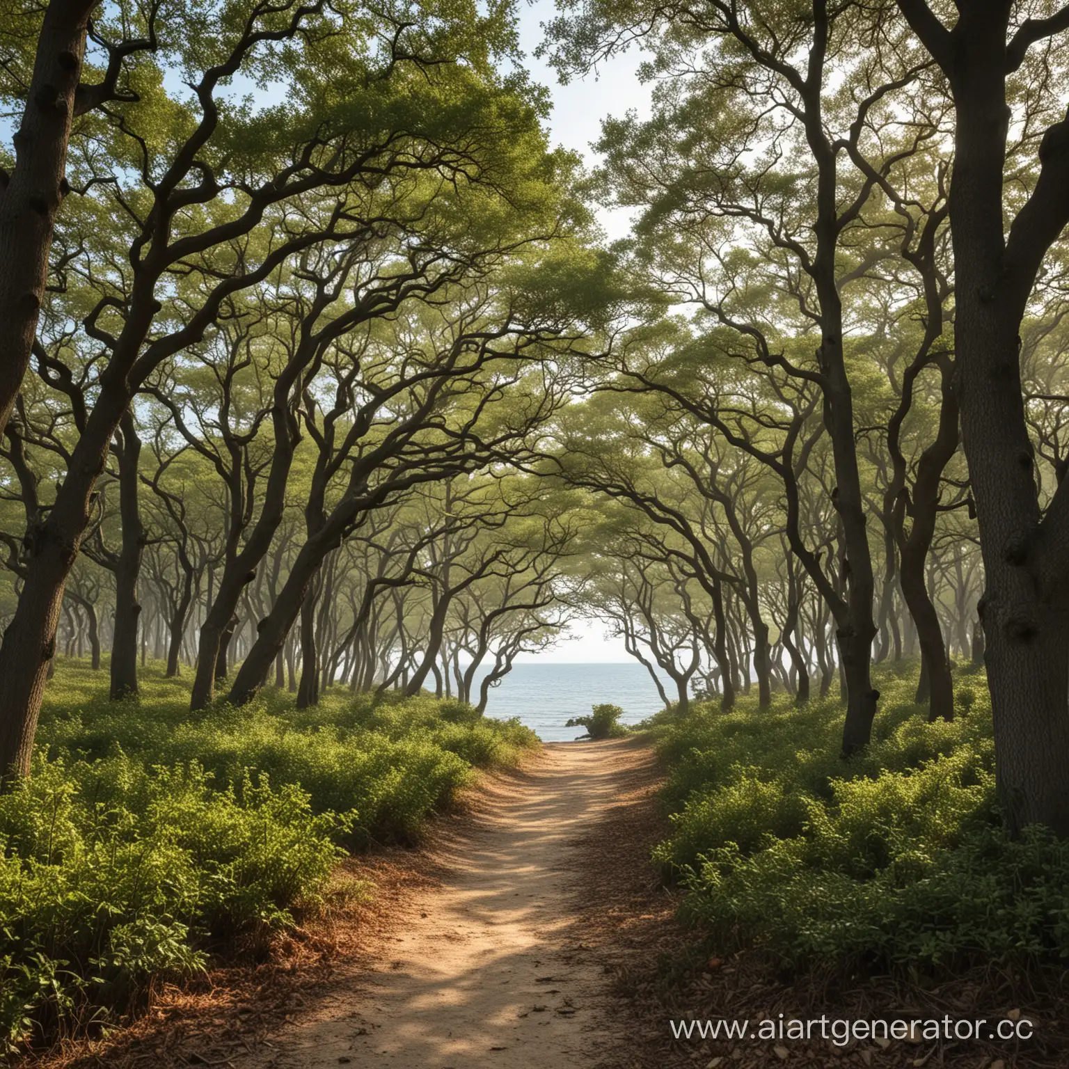 Tranquil-Coastal-Oak-Forest-Landscape