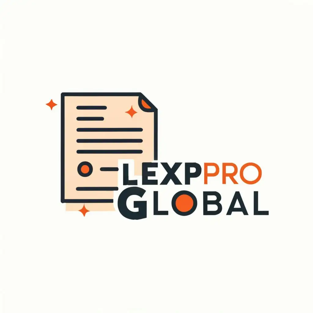 logo, legal document, with the text "LexProGlobal", typography