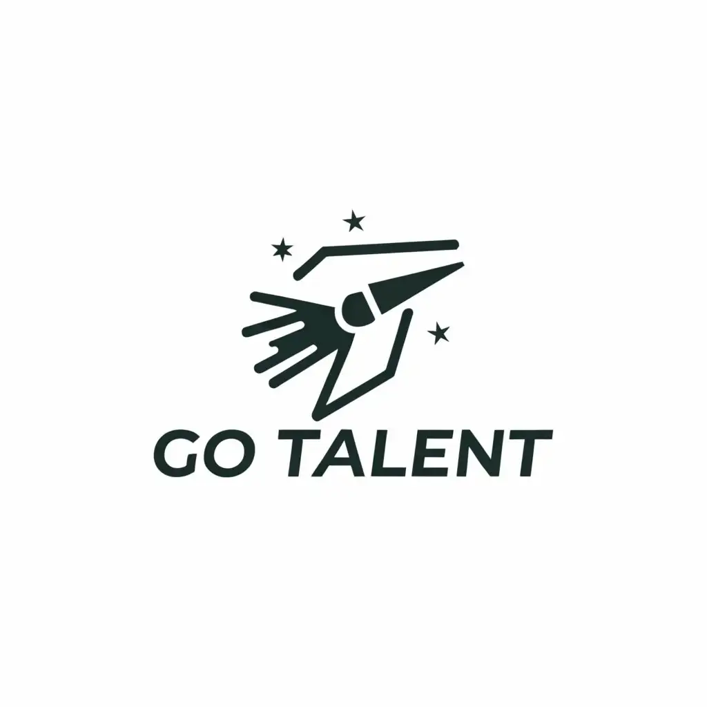 a logo design,with the text "Go Talent.", main symbol:Aesthetic,Moderate,clear background