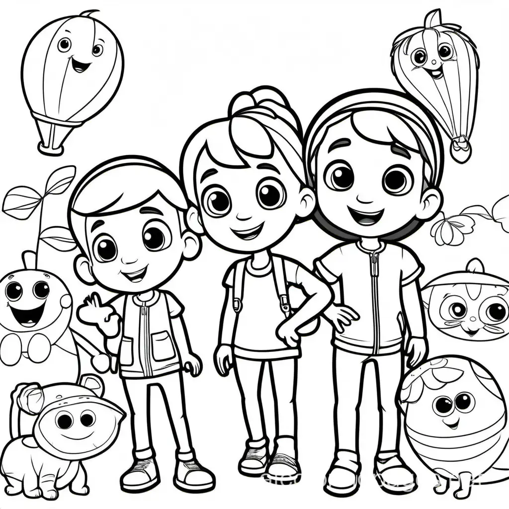cocomelon characters

, Coloring Page, black and white, line art, white background, Simplicity, Ample White Space. The background of the coloring page is plain white to make it easy for young children to color within the lines. The outlines of all the subjects are easy to distinguish, making it simple for kids to color without too much difficulty