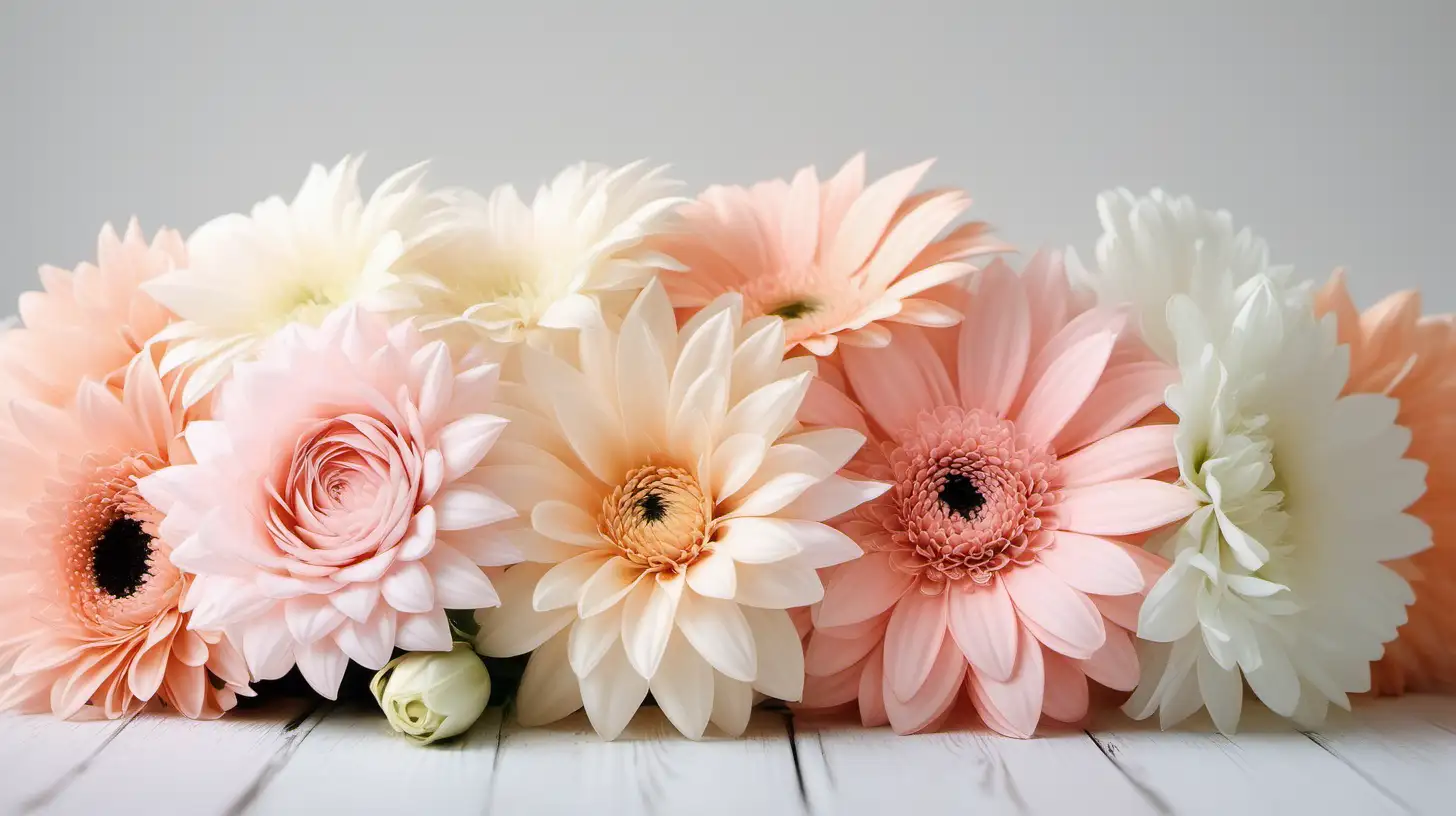 flowers, light color theme