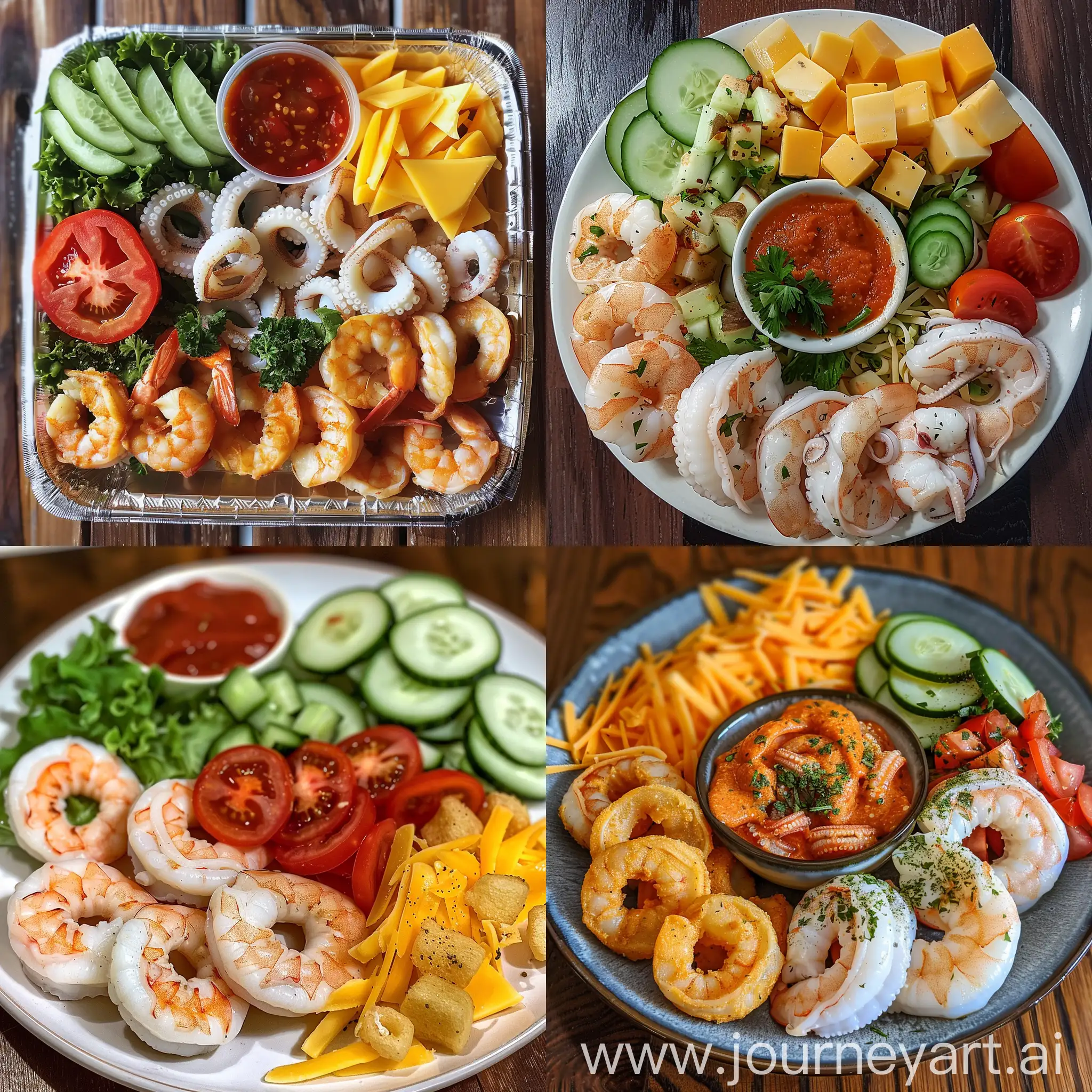Colorful-Seafood-Salad-with-Fresh-Vegetables-and-Zesty-Signature-Sauce