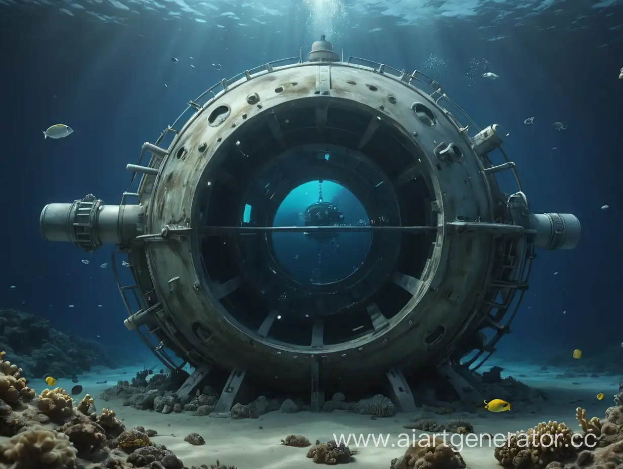 Нарисуй огромную подводную станцию находящаяся на дне Марианской Впадине в 4k. Данная подводная станция имеет неординарную форму и несколько отсеков.

