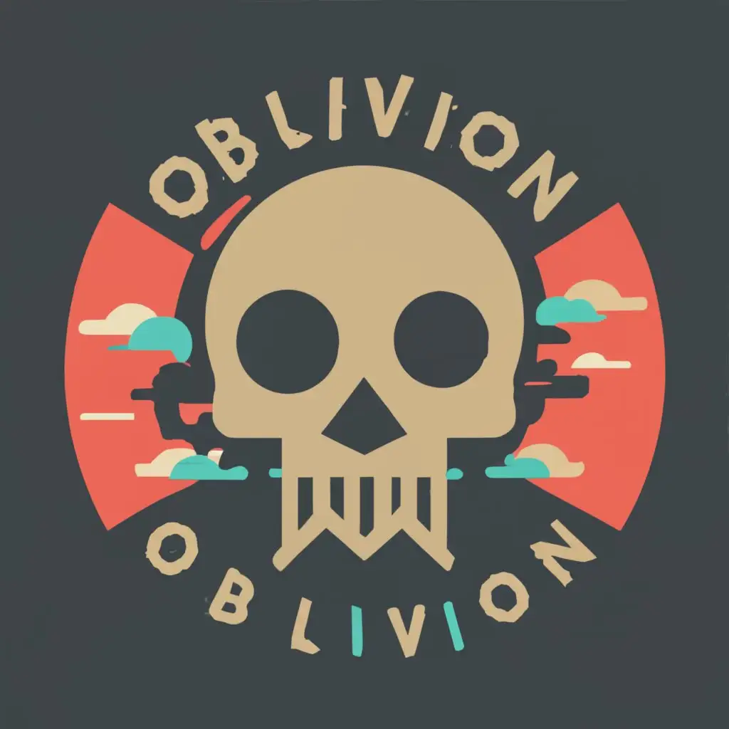 logo, Skull, oblivion, black, with the text "OBLIVION", typography, be used in Entertainment industry
