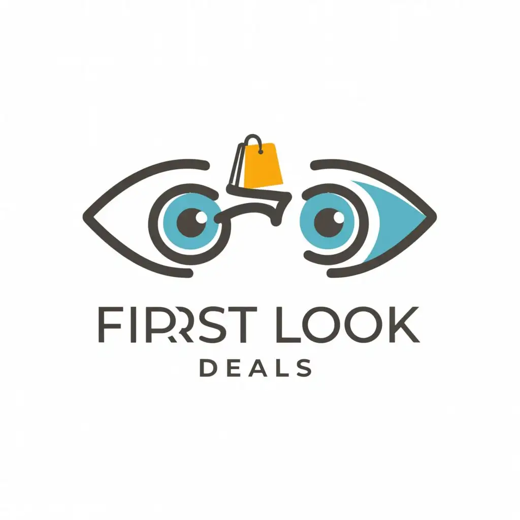 a logo design,with the text "First Look Deals", main symbol:Look, First, Deals, tik tik shop, Sop,,Moderate,clear background
