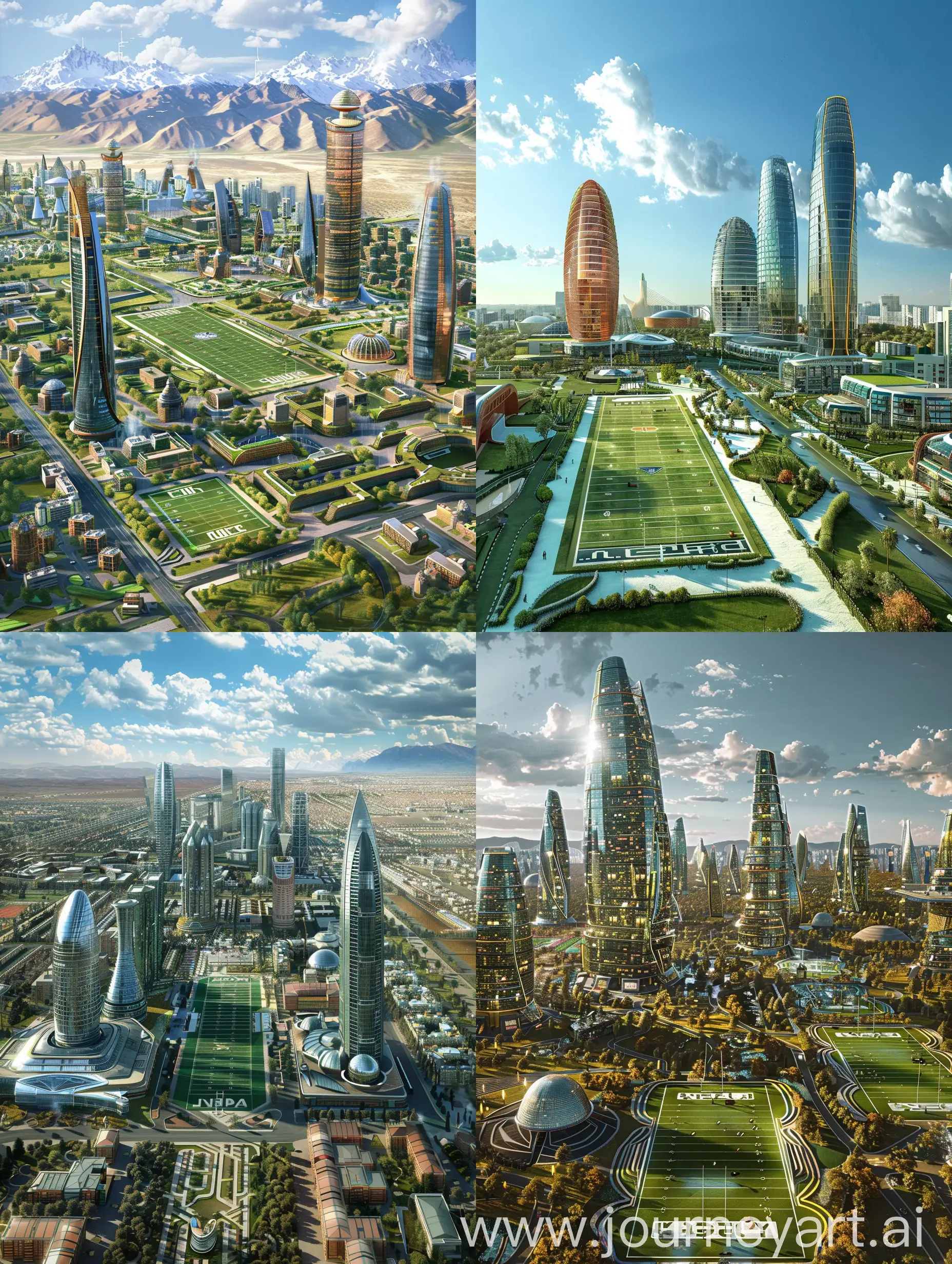 Futuristic-Uzbekistan-Skyline-with-Towering-Buildings-and-Football-Fields