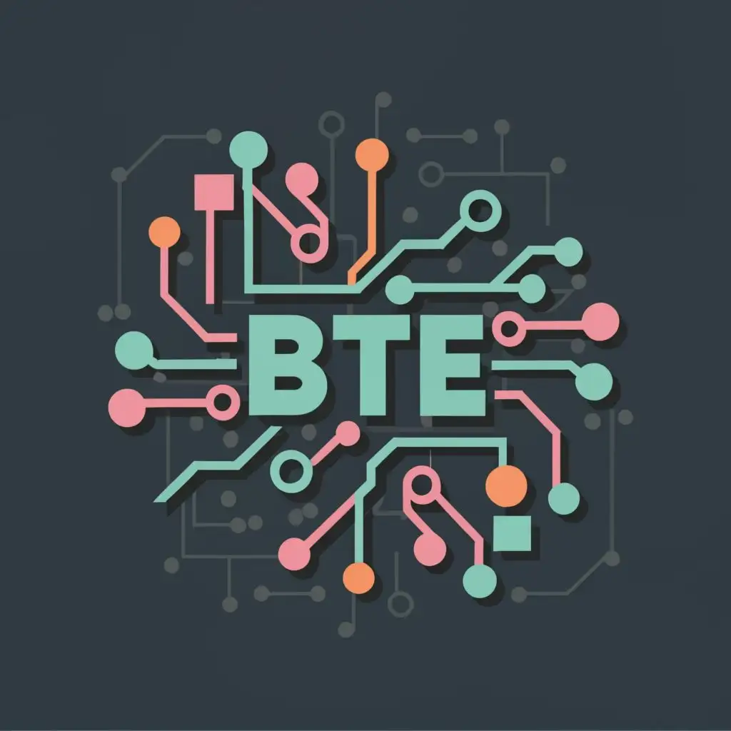 logo, electronics, with the text "byte", typography, be used in Education industry