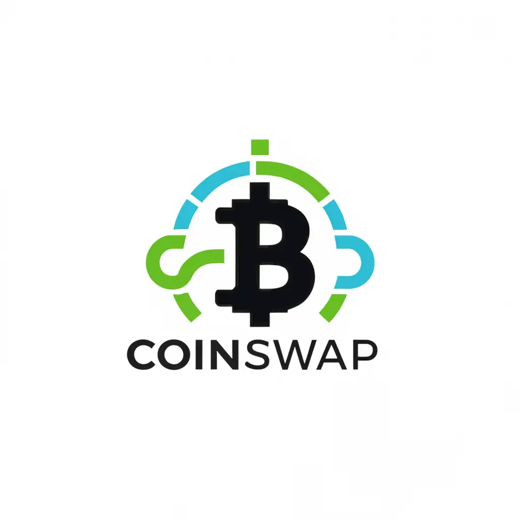 a logo design,with the text "Coin_Swap", main symbol:Bitcoin and Cash,Moderate,clear background