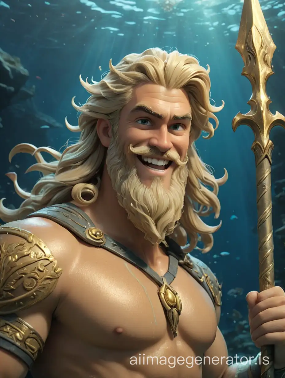 Smiling-Poseidon-with-Trident-in-Underwater-Serenity