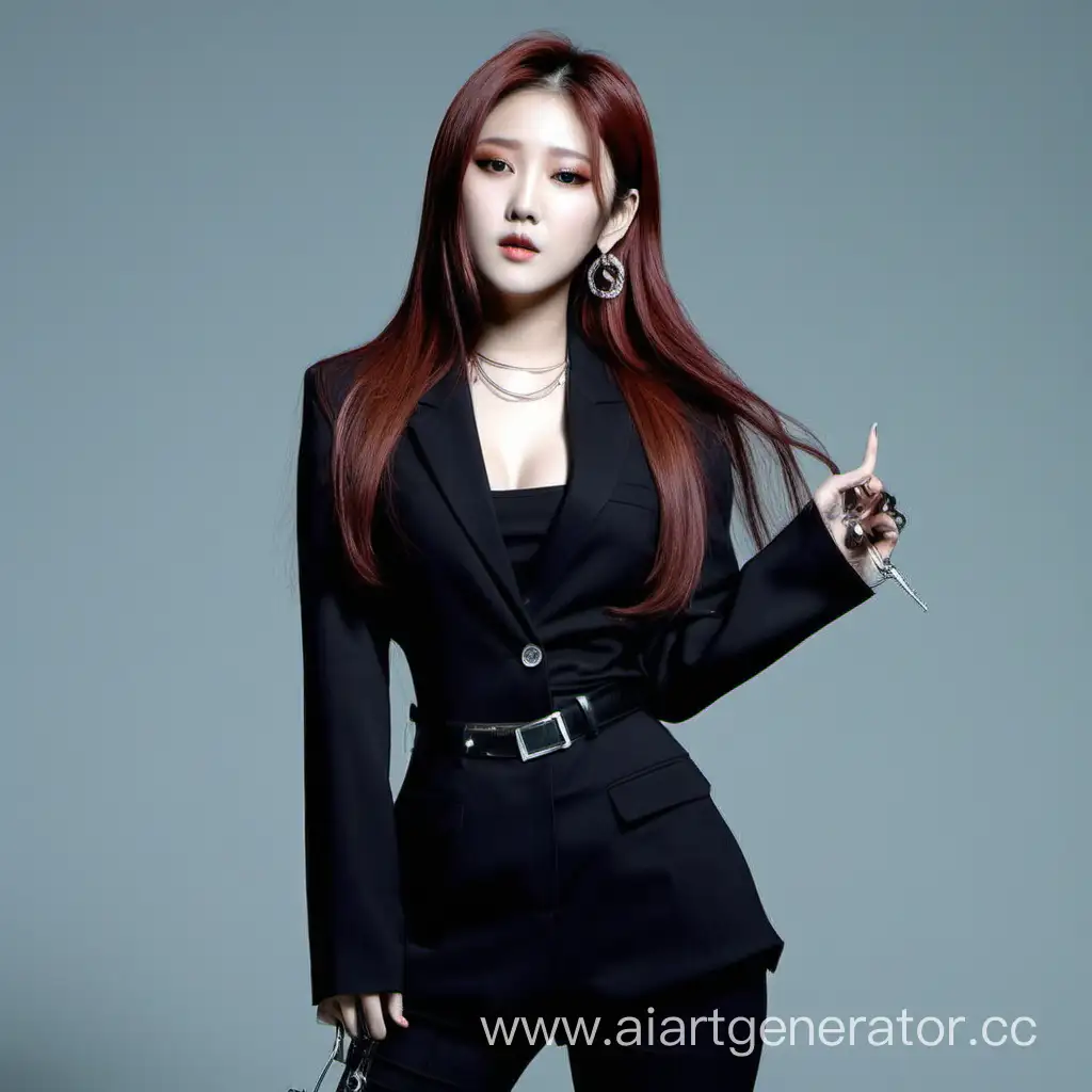 Soyeon-from-Relate-Modern-Korean-Woman-in-Stylish-Black-Outfit