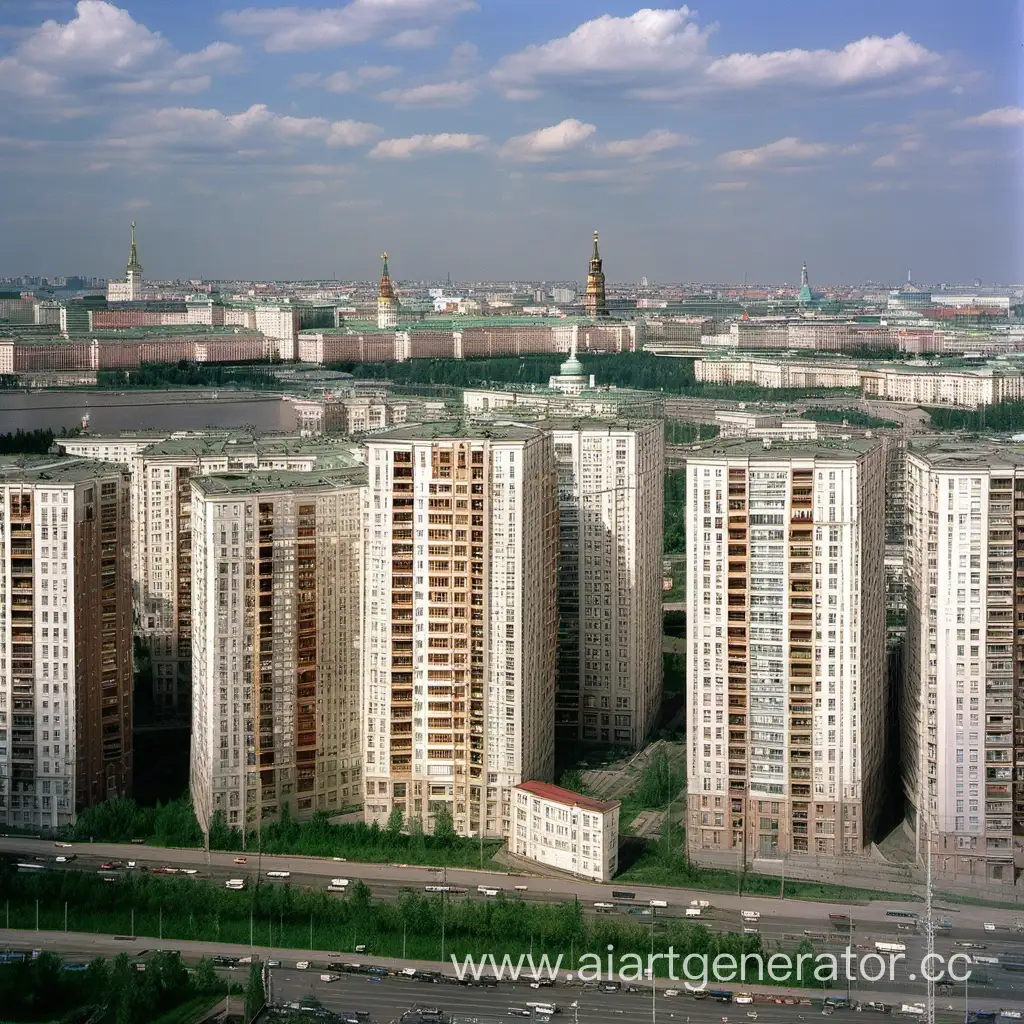 Houses of the city of Moscow in 2000