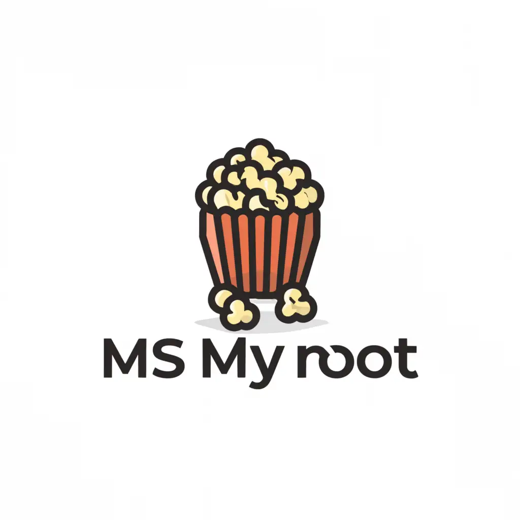 a logo design,with the text "Ms my noot", main symbol:popcorn,Minimalistic,clear background