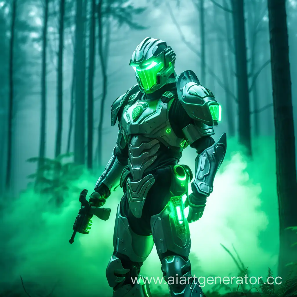 Futuristic-Warrior-in-Enchanted-Forest-with-Green-Glow-Weapons-Full-HD