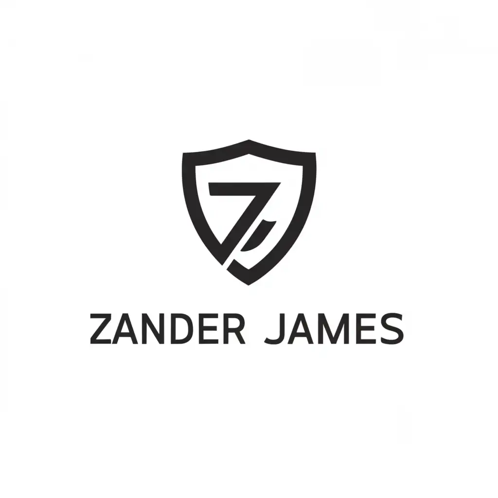 a logo design,with the text "Zander James", main symbol:Leader,Moderate,be used in Events industry,clear background