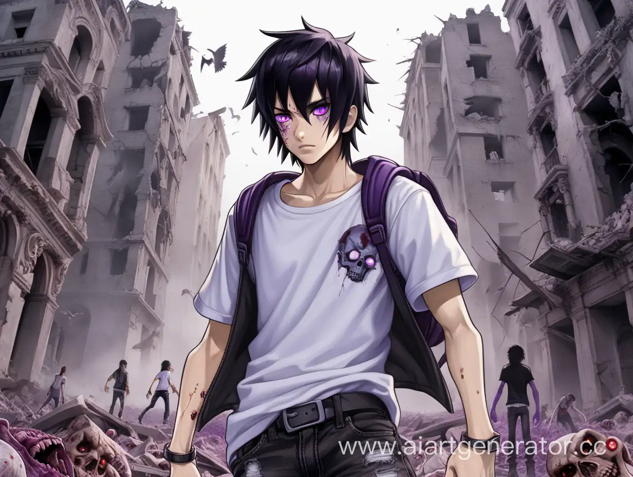 Anime-Survivor-Confronts-Zombie-Apocalypse-in-Ruined-City