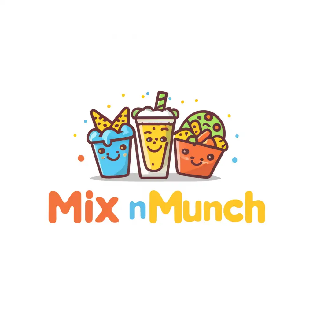 LOGO-Design-For-Mix-N-Munch-Vibrant-Iced-Coffee-Blueberry-Fizz-and-Cheesy-Nachos