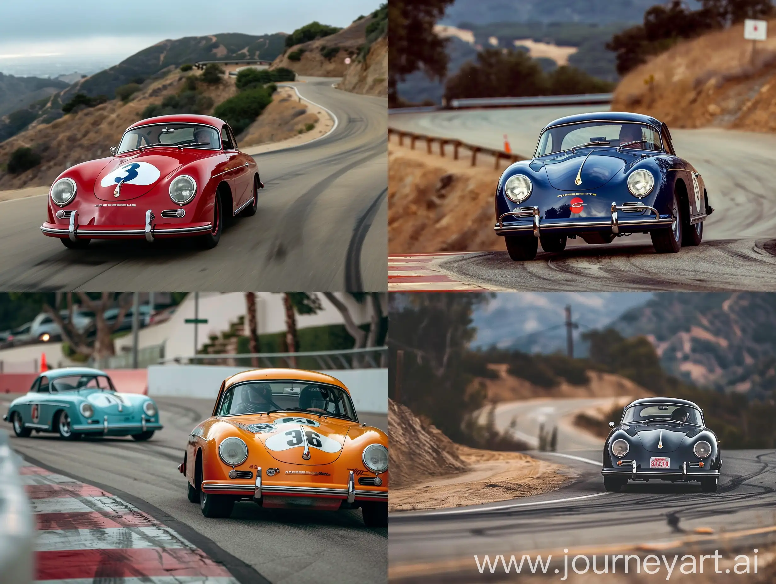 Vintage-Porsche-356-Racing-Around-a-Corner