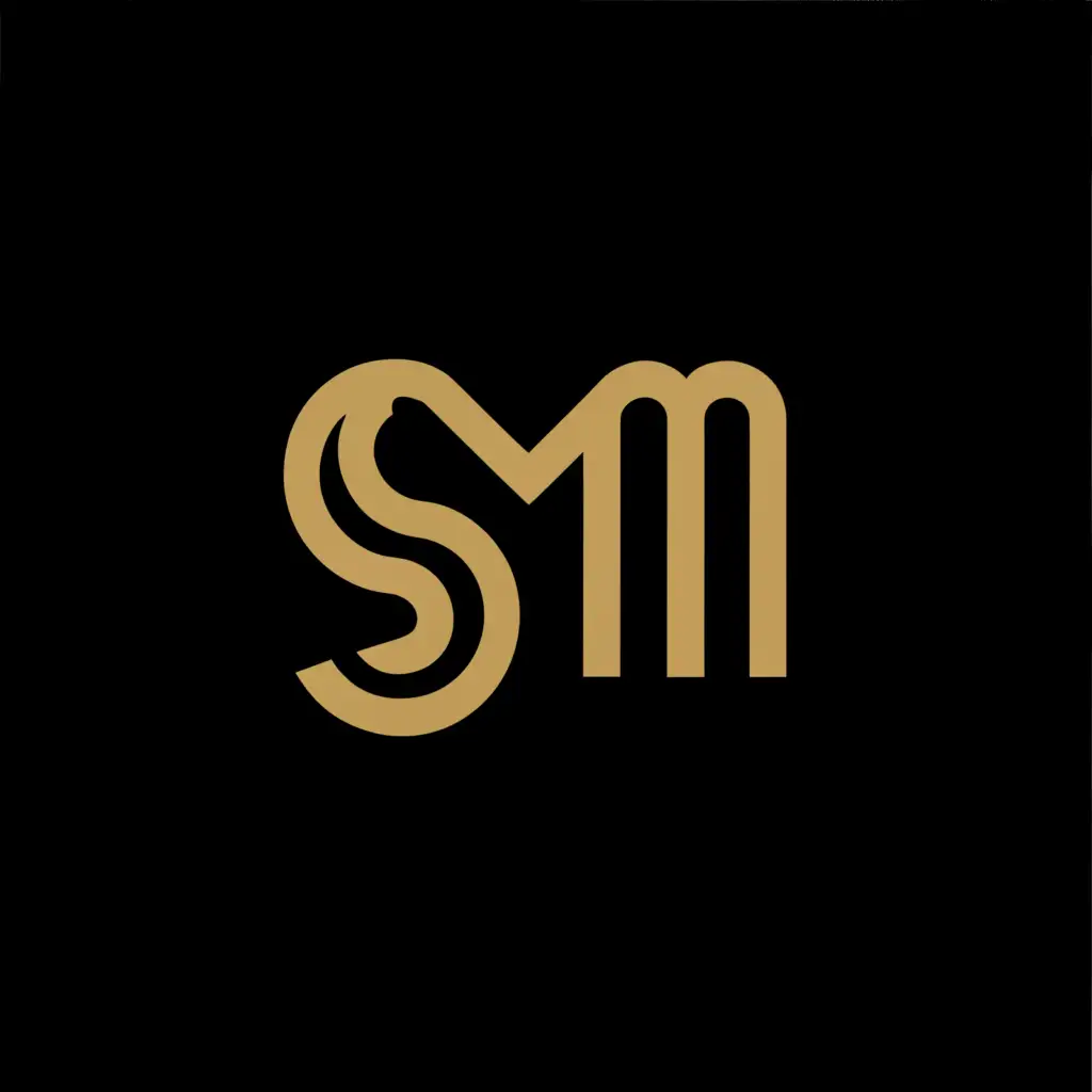 a logo design,with the text "SM", main symbol:LOVER,Moderate,clear background