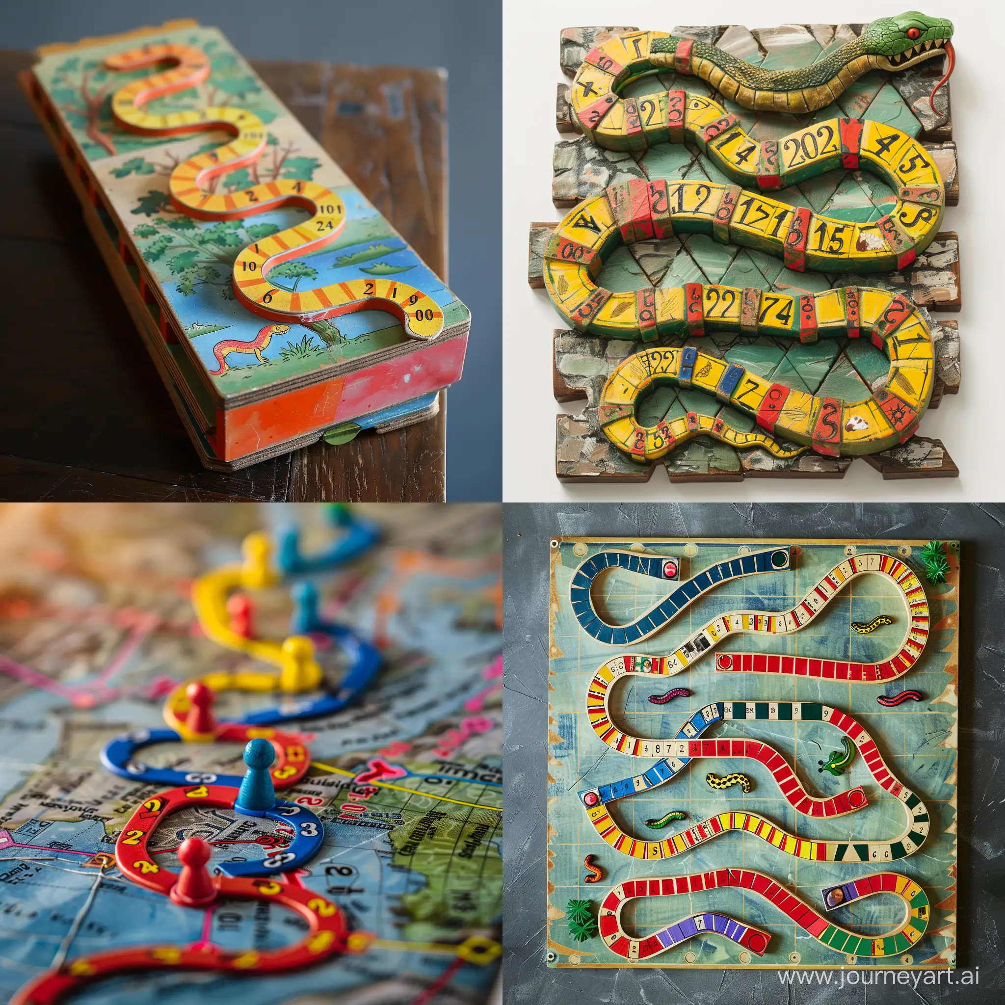 A game of ladders and snakes by years from 1984 to 2024