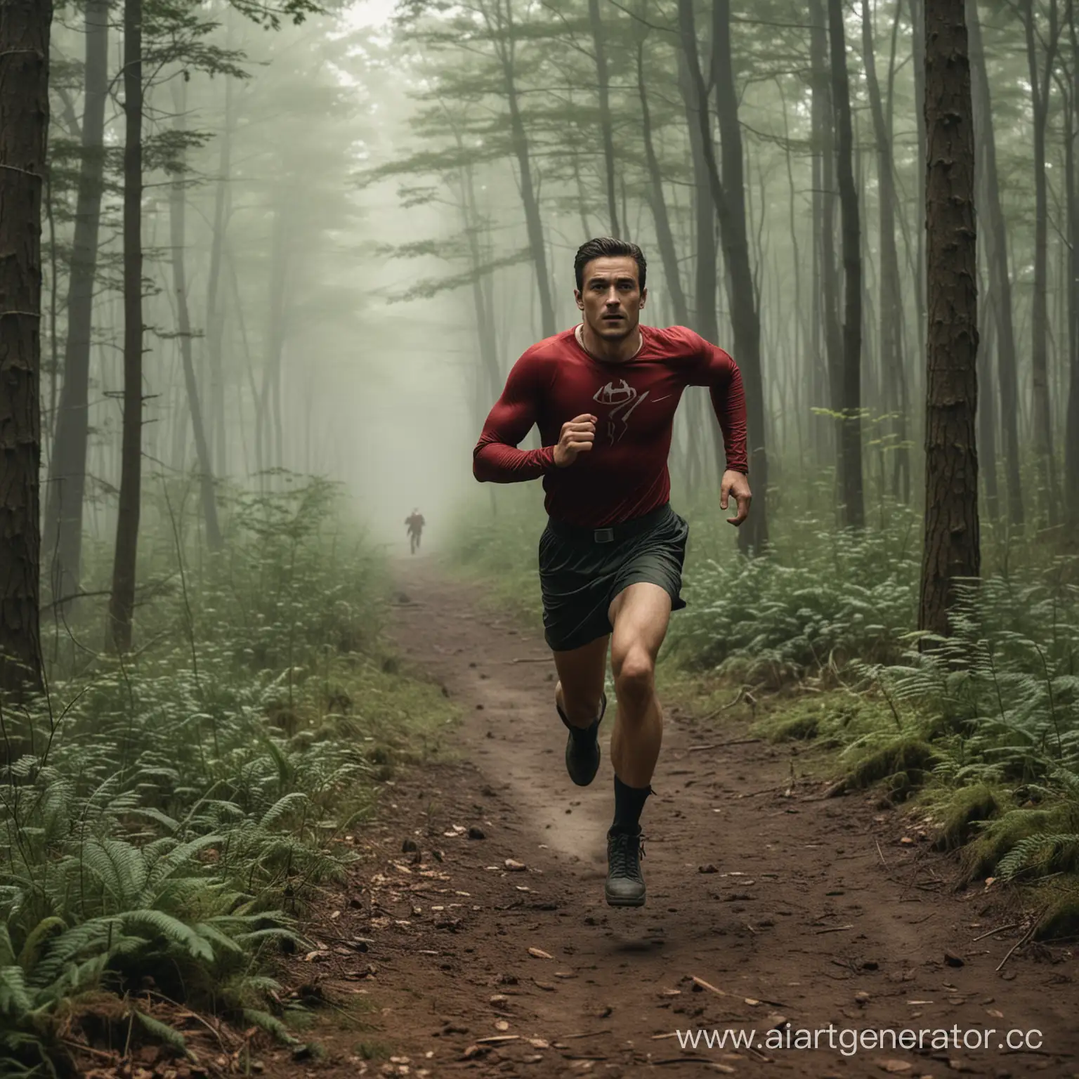 Hero-Running-Through-Enchanted-Forest