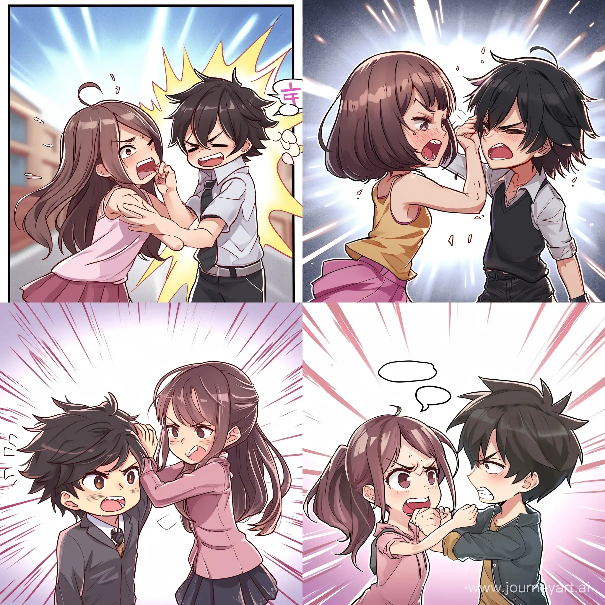 Chibi-Style-Girl-Slapping-Boy-with-Motion-Blur