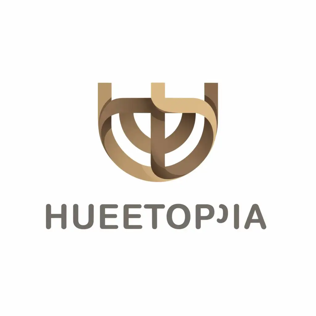 a logo design,with the text "Huetopia", main symbol:H ,Moderate,clear background