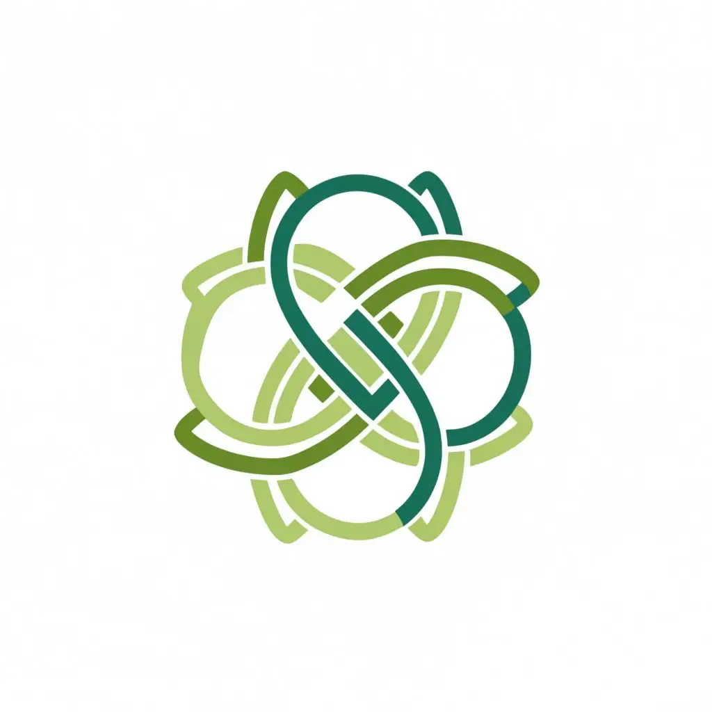 LOGO-Design-for-Zaozhuang-Economic-School-Modern-Blue-and-Green-Palette-with-Simplified-Luban-Lock-Graphic