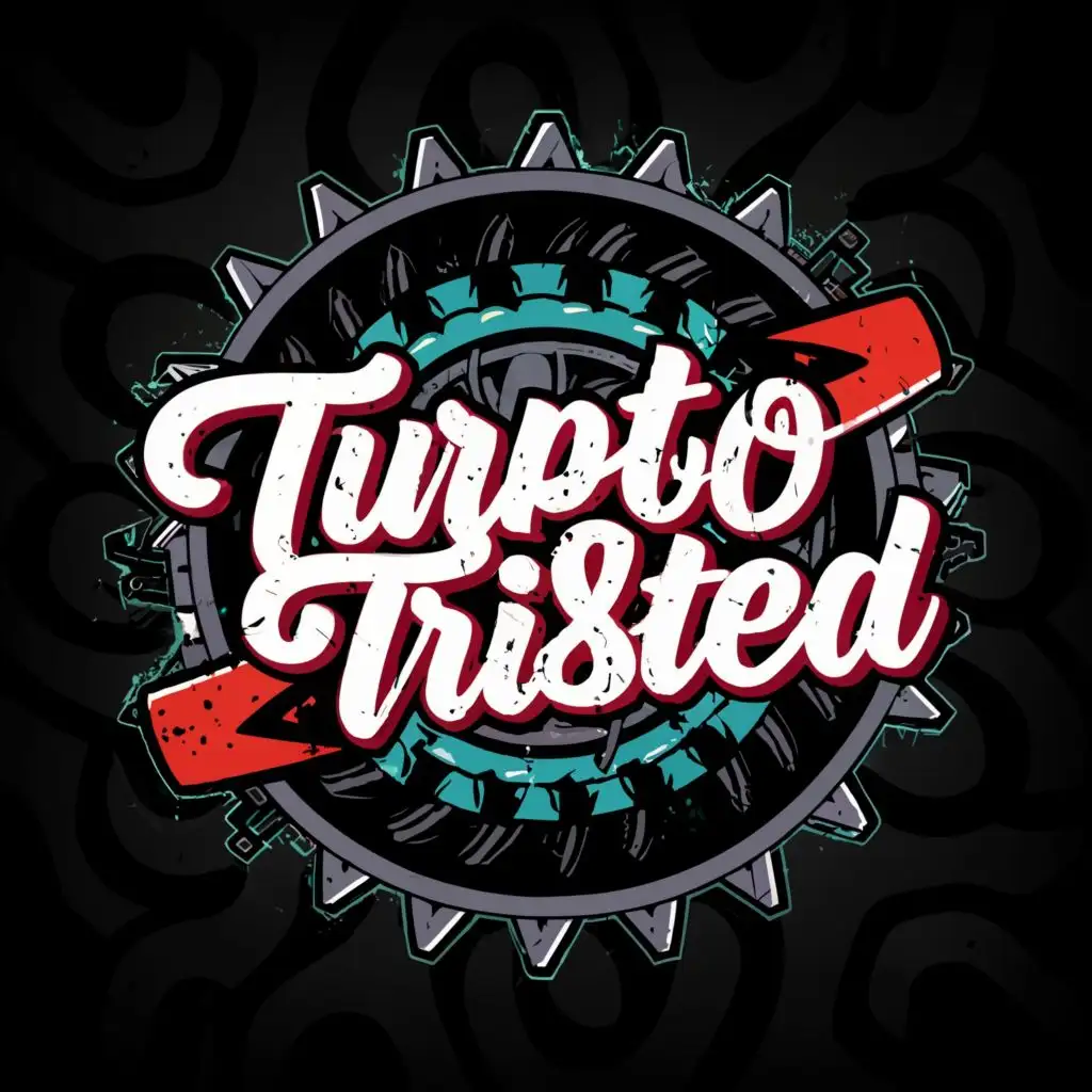 logo, Gaming YouTube channel, with the text "Turbotwisted", typography