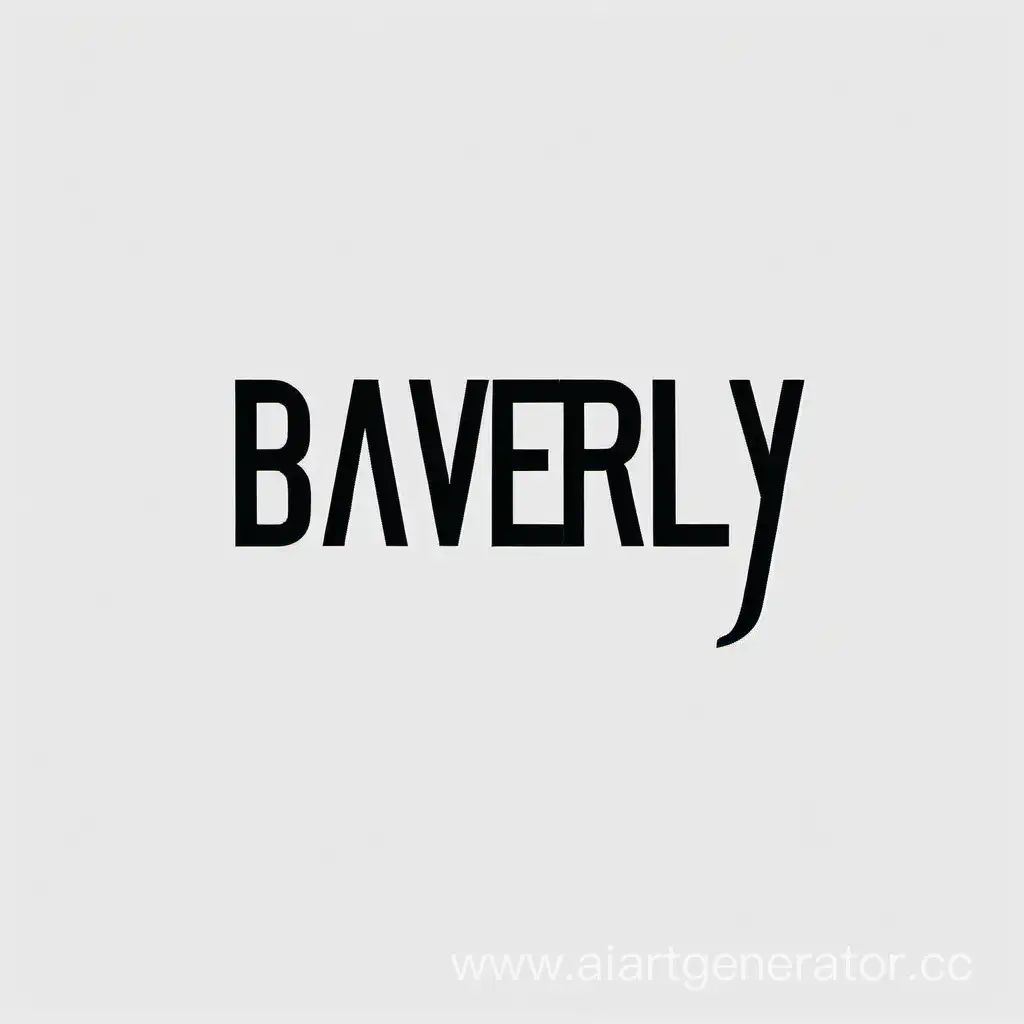 Elegant-BAVERLY-Logo-Design-on-Clean-White-Background