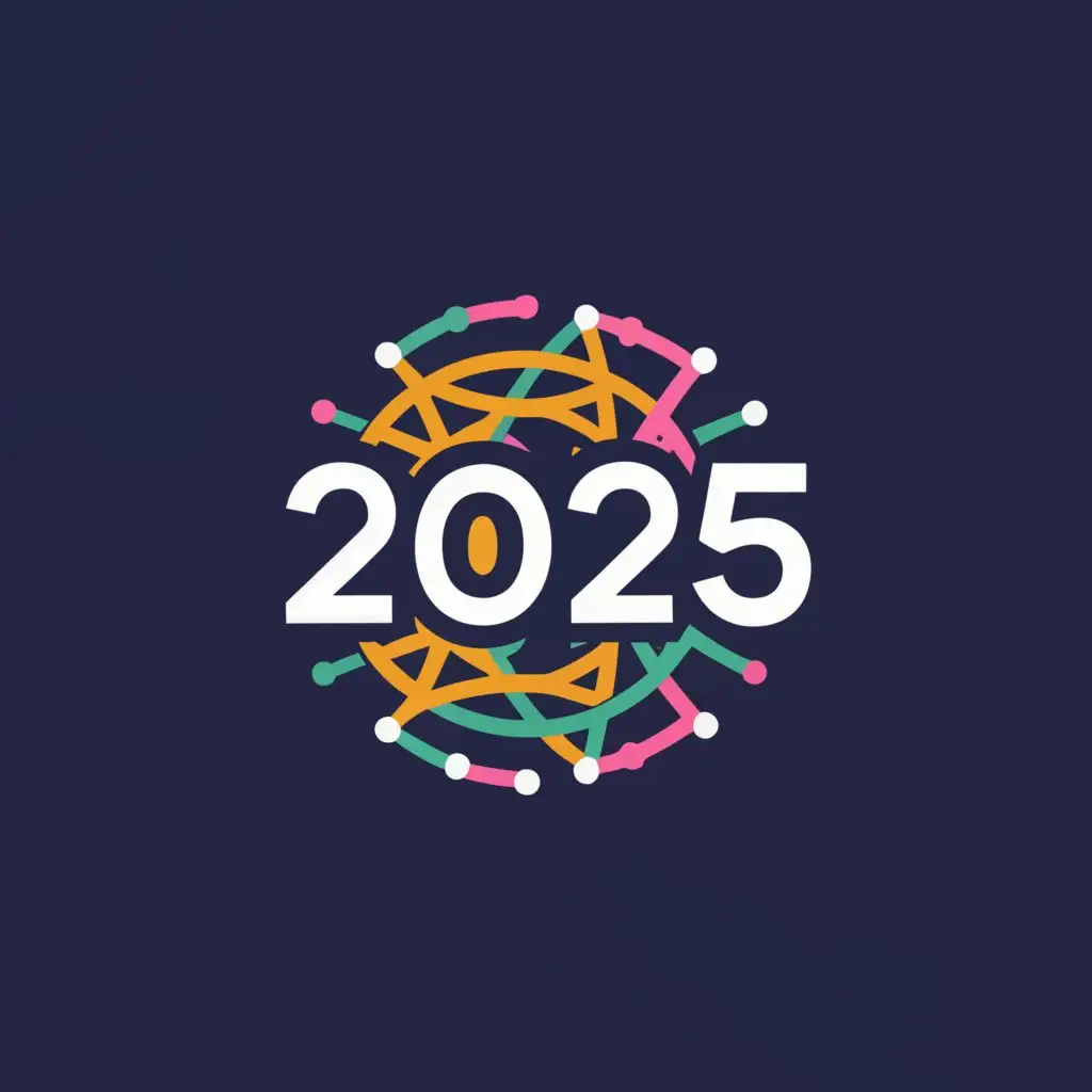 a logo design,with the text "2025", main symbol:glob,Moderate,be used in Events industry,clear background