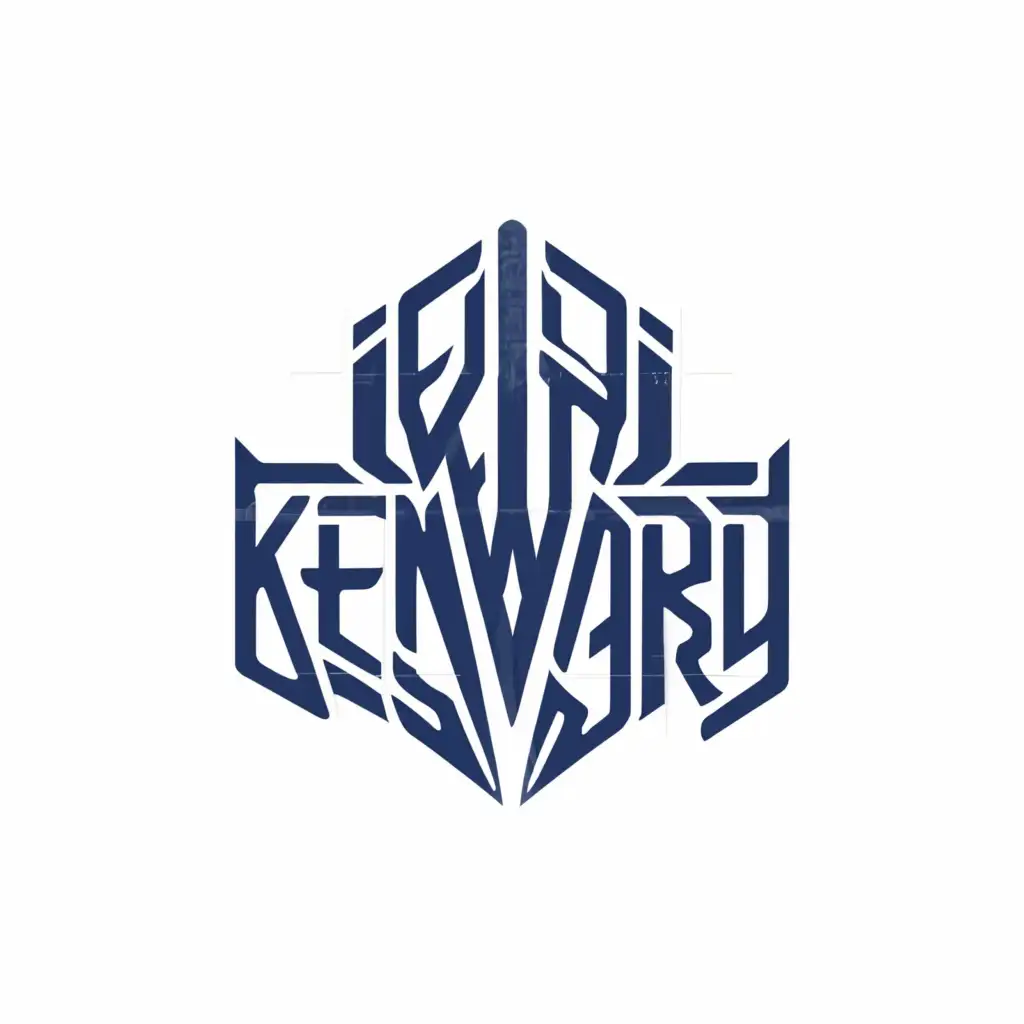 a logo design,with the text "kenward", main symbol:gang,Minimalistic,clear background