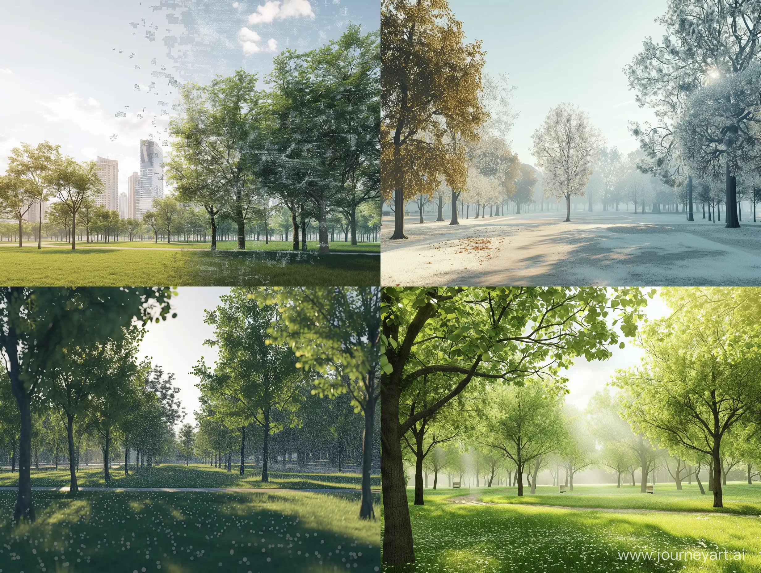 Digital-Transformation-of-Tranquil-Park-with-Trees