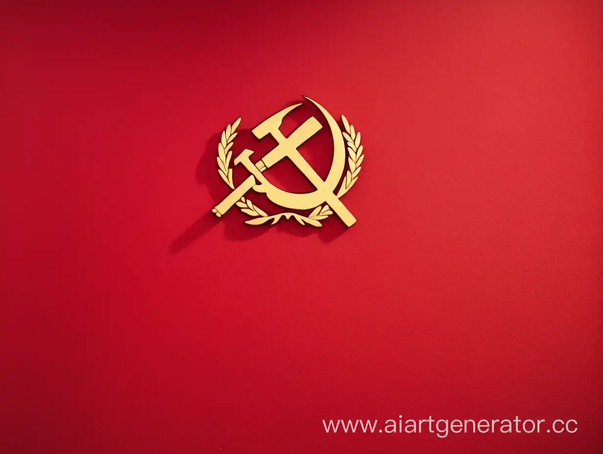 Vibrant-Red-Communist-Background-Absence-of-Figures