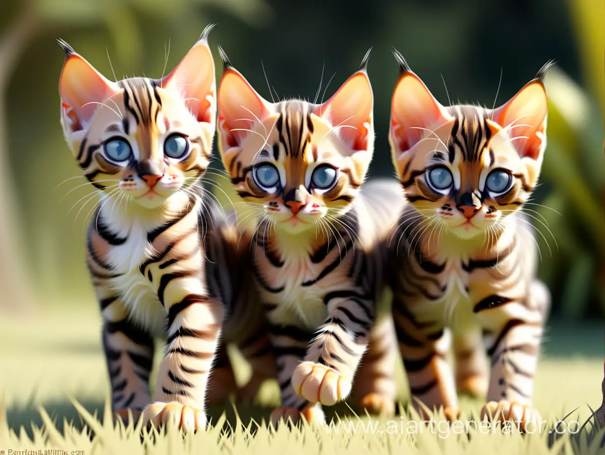 Adorable-Bengal-Kittens-Playing-in-the-Distant-Wilderness