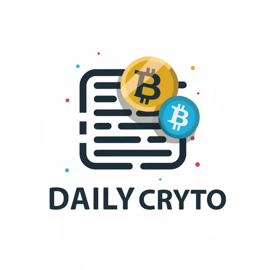 a logo design,with the text "Daily Crypto", main symbol:Daily Crypto,Moderate,clear background