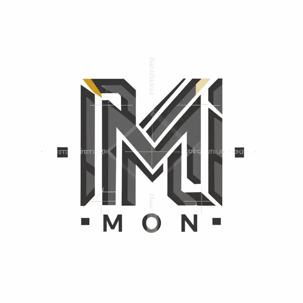 a logo design,with the text "MON", main symbol:combine letters,Moderate,be used in Restaurant industry,clear background