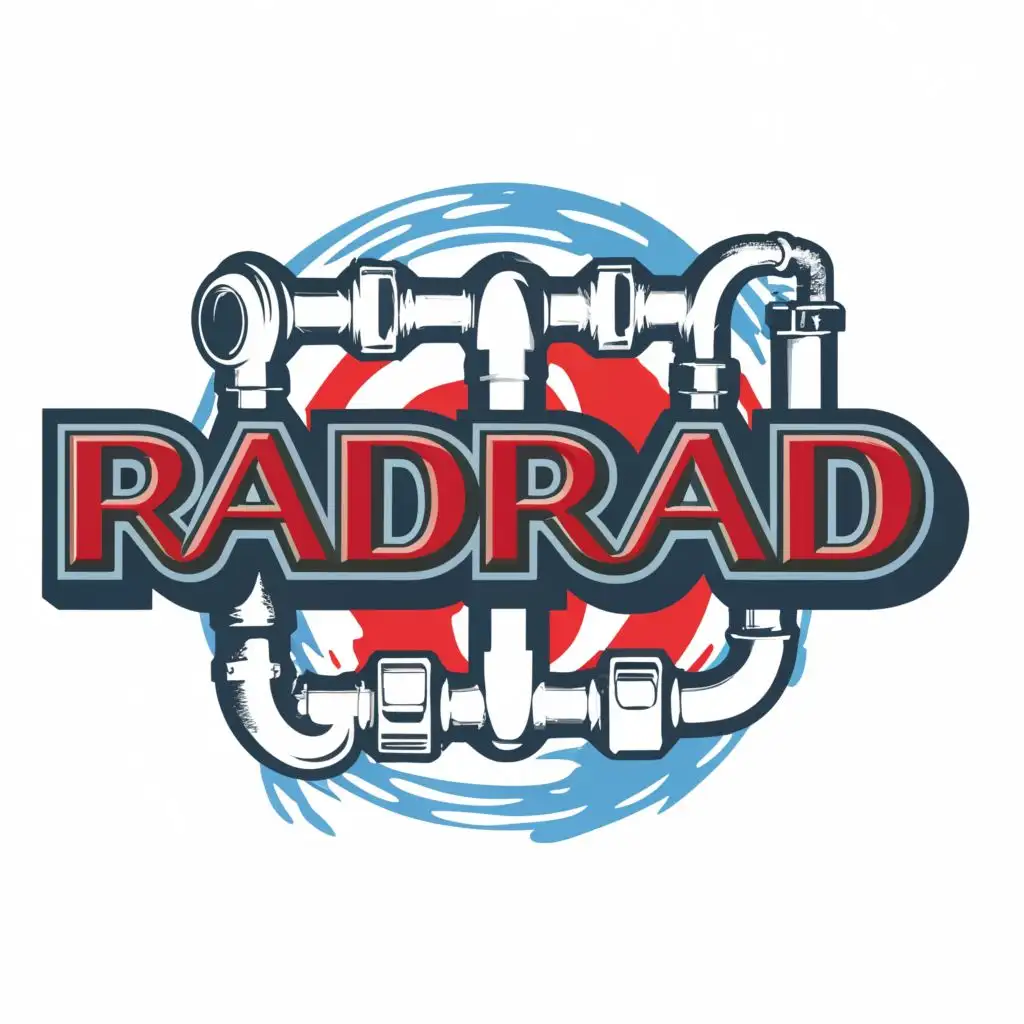 LOGO-Design-For-RADRAD-Hot-Water-and-Cold-Water-Radiator-Logo-in-Red-and-Blue-with-Transparent-Background