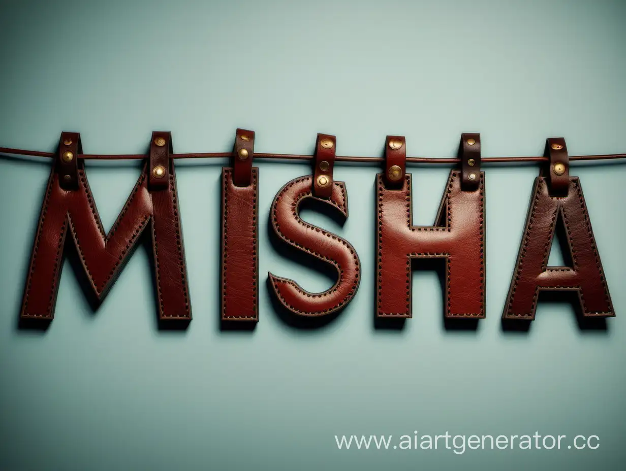 Leather-Straps-Spelling-Misha-Artwork