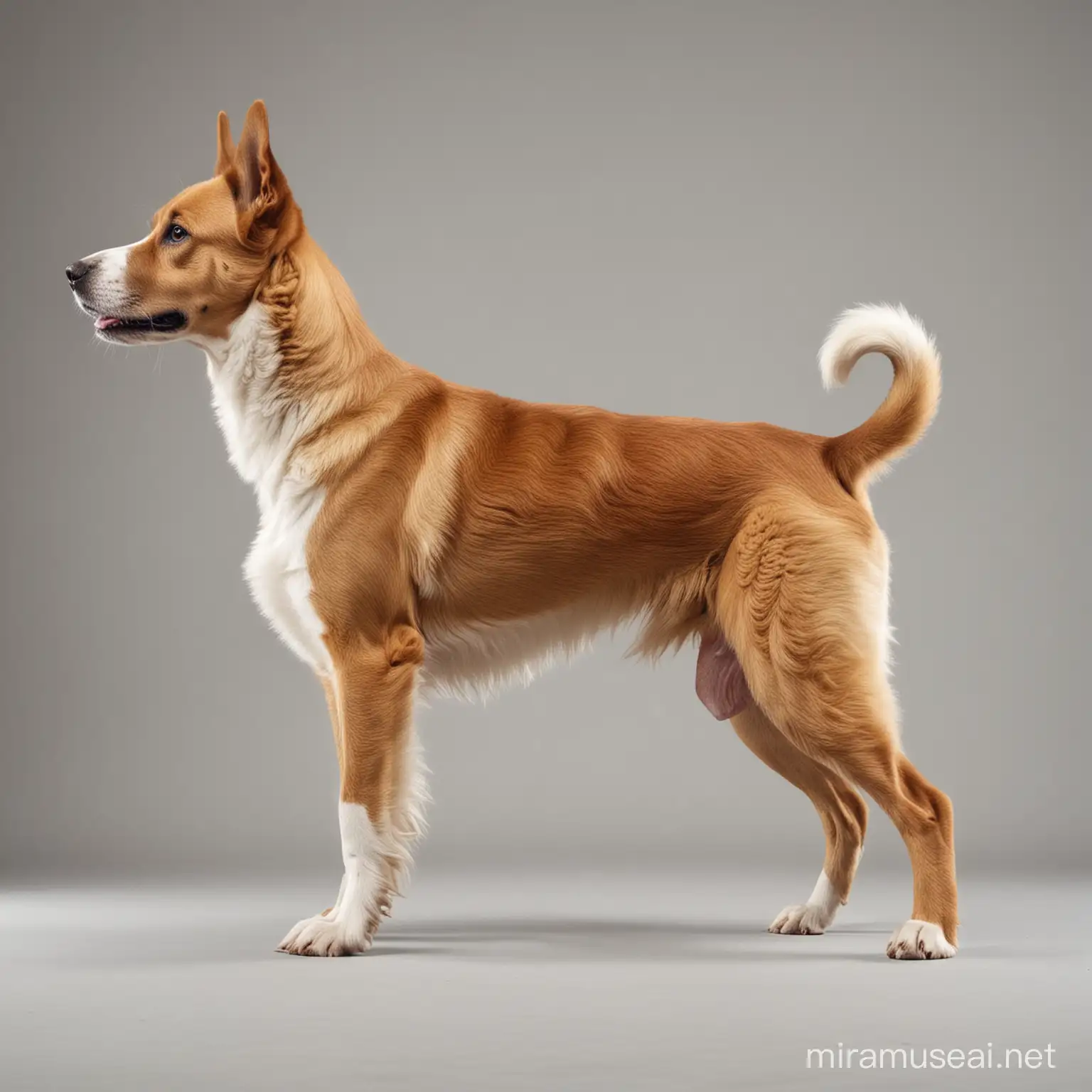 Side View of a Standing Dog