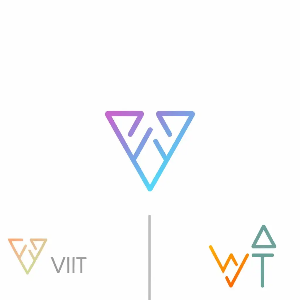 a logo design,with the text 'VIT', main symbol:V,complex,be used in Technology industry,clear background