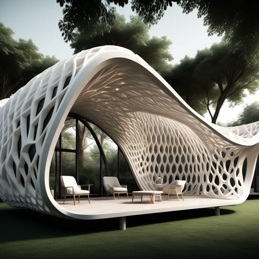 Charming 3D Printed CanopyLike Houses