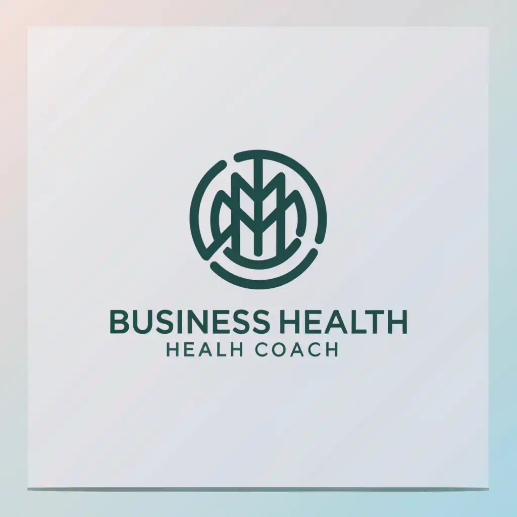a logo design,with the text "MB Business Health Coach", main symbol:Circle,Minimalistic,be used in Education industry,clear background
