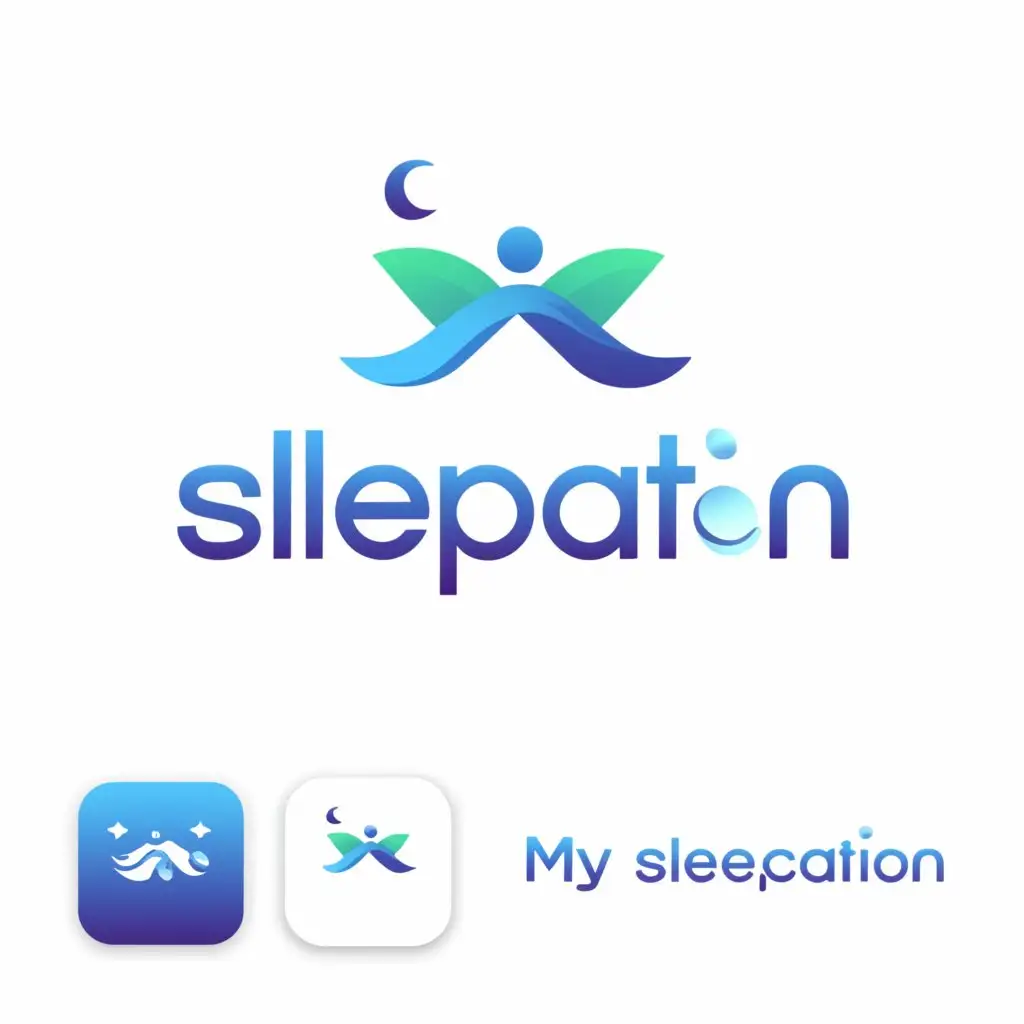 a logo design,with the text "mySleepcation", main symbol: WORD LOGO,Minimalistic,clear background