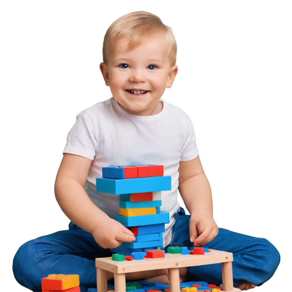 Cheerful-TwoYearOld-European-Boy-Playing-with-Shape-Sorter-HighQuality-PNG-Image