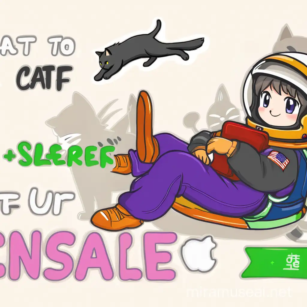 change the slerf to a cat wearing space suit