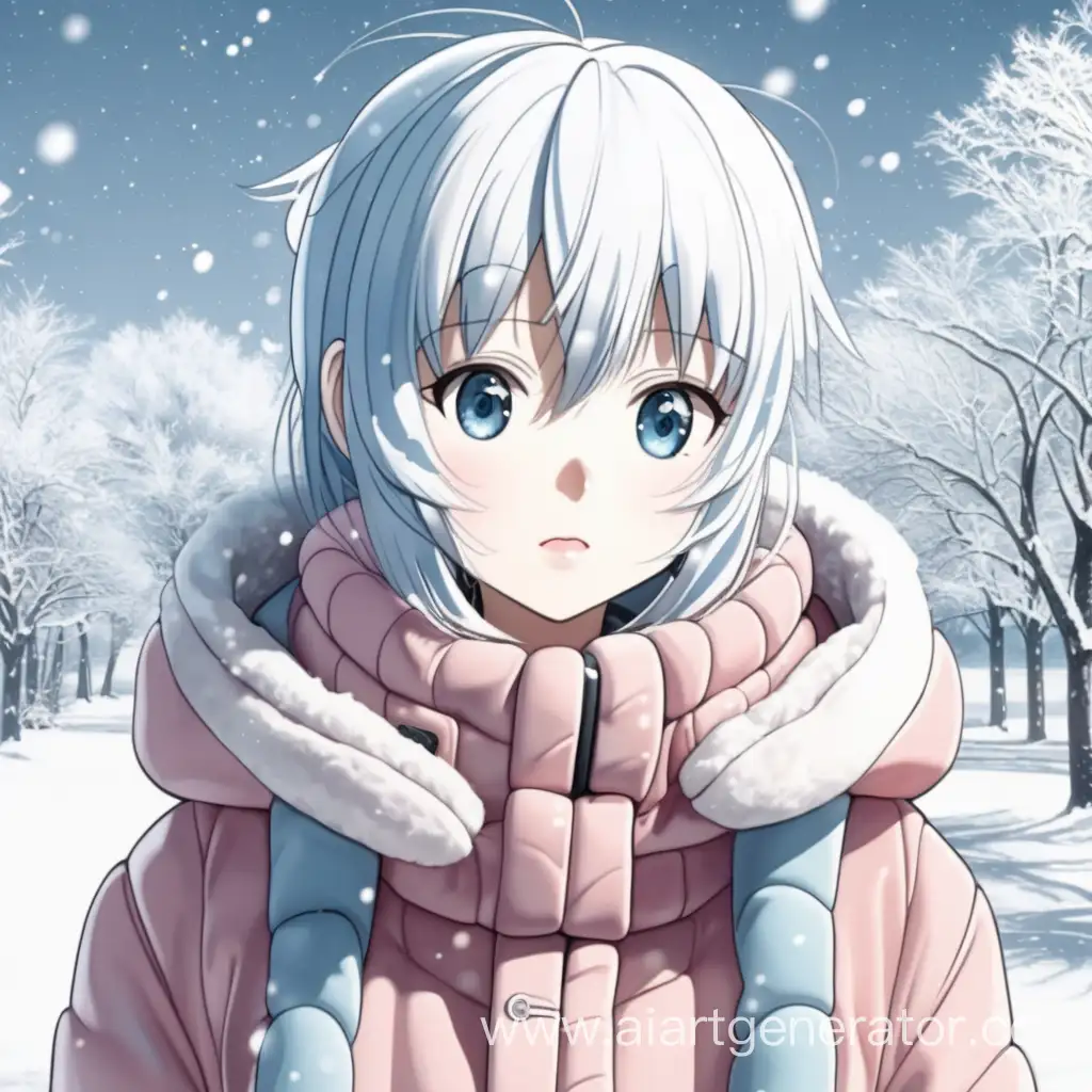 Adorable-Anime-Girl-Enjoying-Winter-Scenery